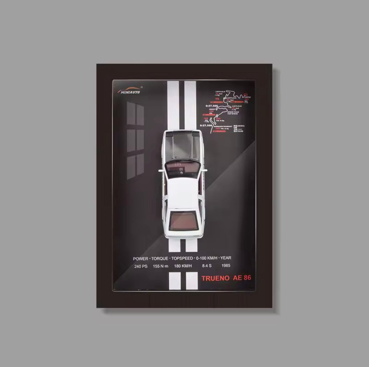 1:32 Diecast Car with Display Frame