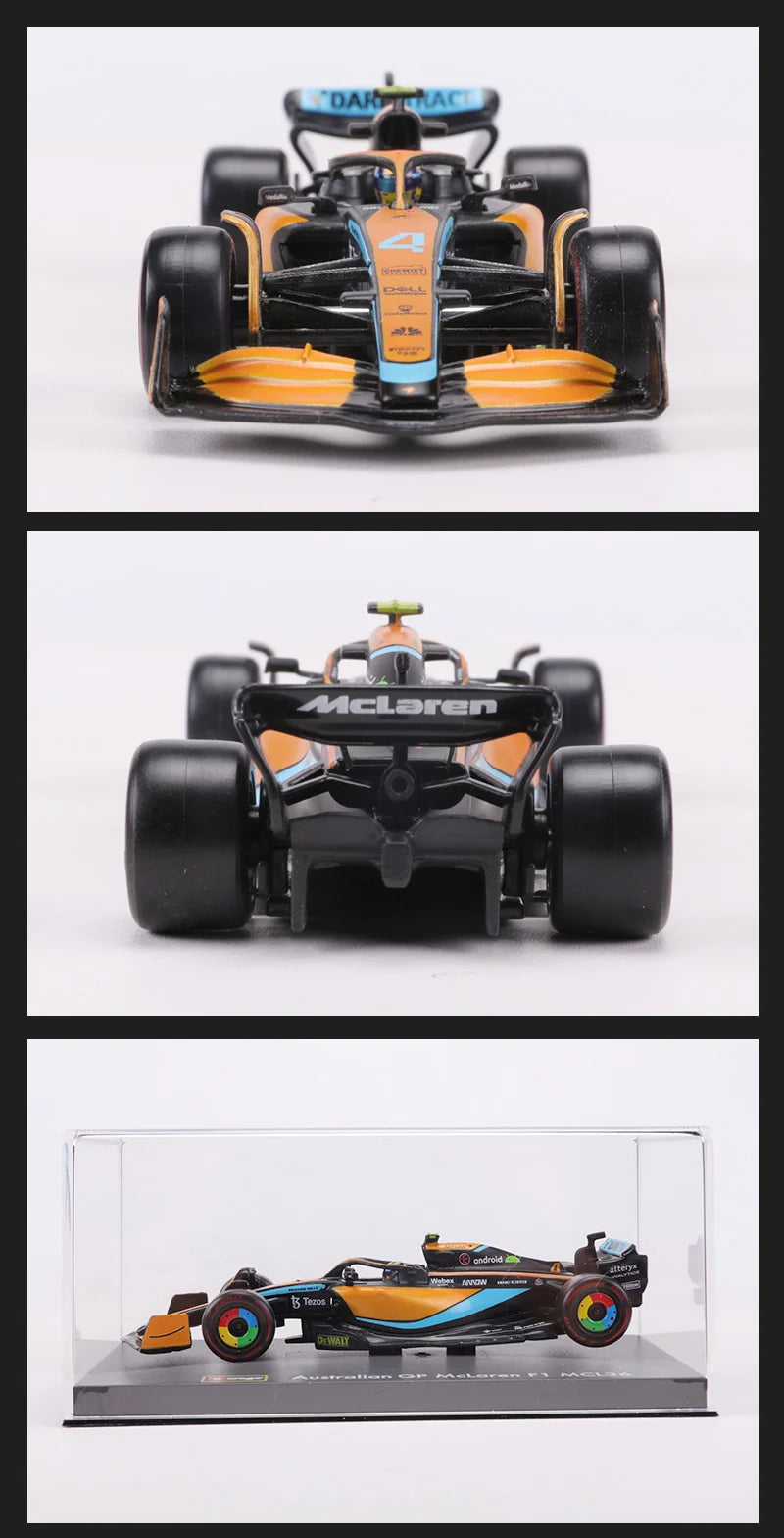 Bburago 1:43 2022 McLaren MCL36  F1 Racing Car