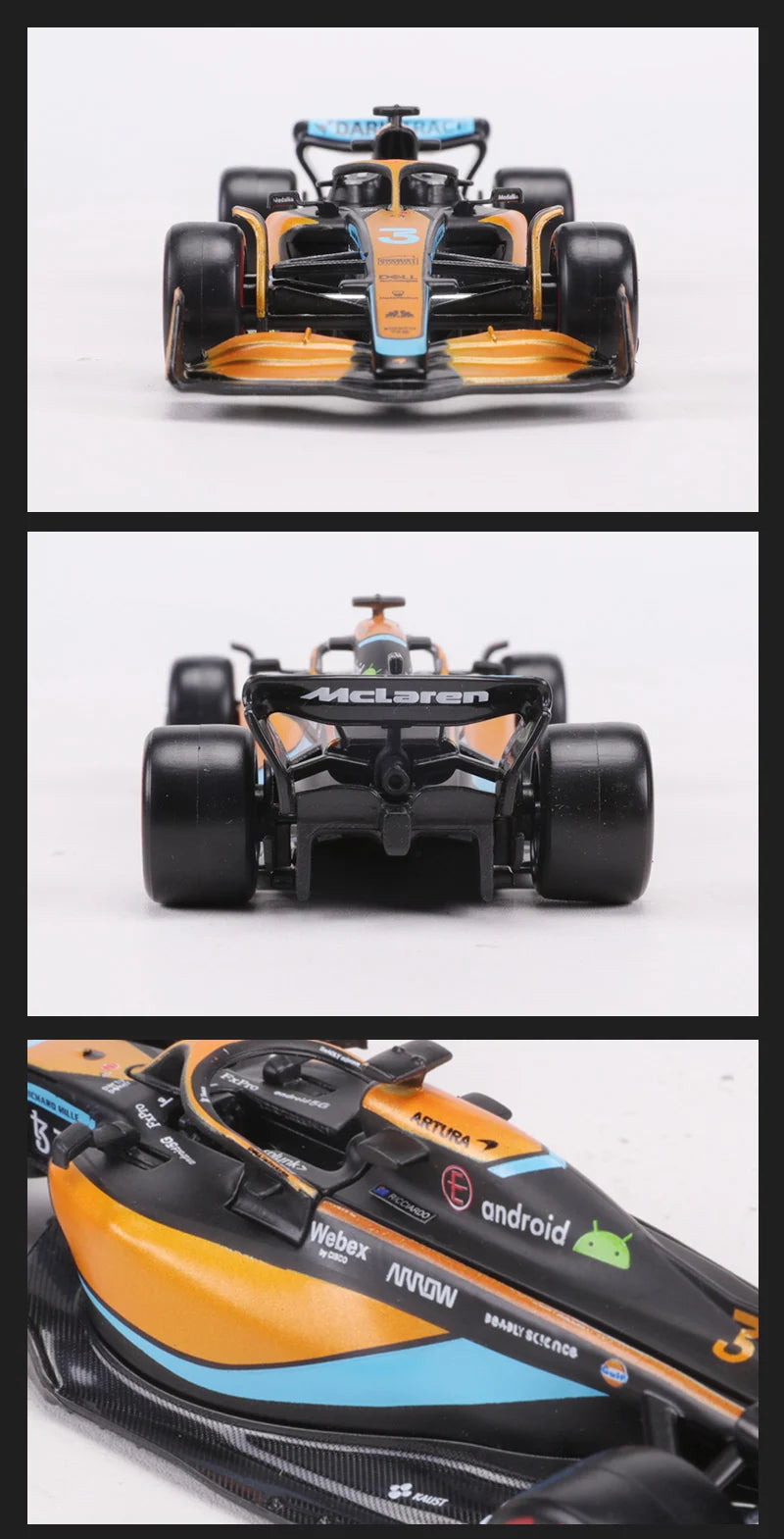Bburago 1:43 2022 McLaren MCL36  F1 Racing Car