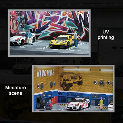 1/64 Garage Model Scene with Light