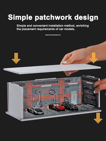 1/64 Garage Model Scene with Light