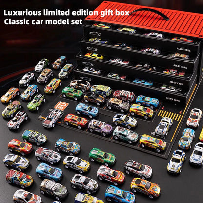 48-Piece Alloy Car Gift Set for Kids