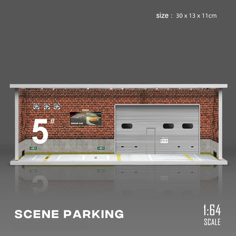 1/64 Garage Model Scene with Light