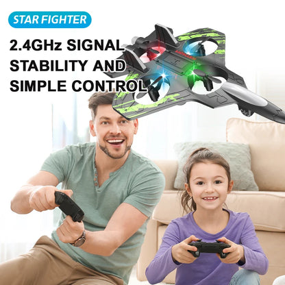 RC Jet Plane – 2.4G Foam Glider with Lights