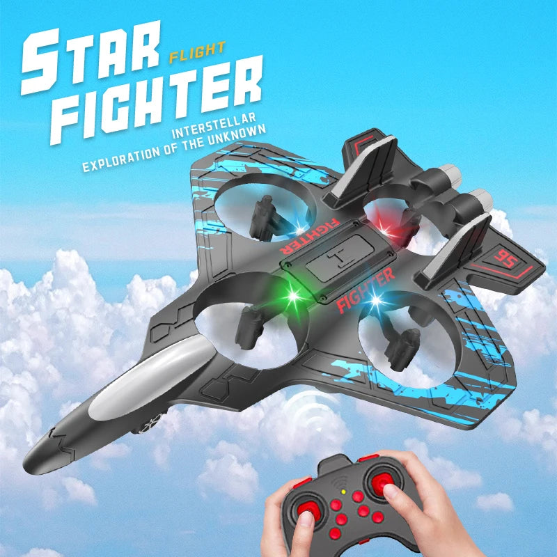 RC Jet Plane – 2.4G Foam Glider with Lights