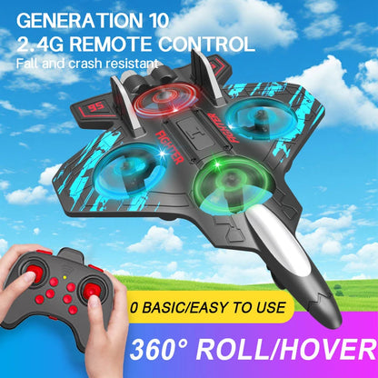 RC Jet Plane – 2.4G Foam Glider with Lights